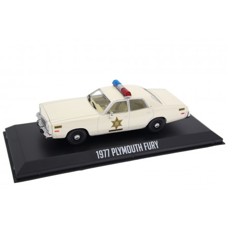 Greenlight Plymouth Fury A38 Hazzard County Sheriff "The Dukes of Hazzard (1979)" 1977 - Spinnaker White