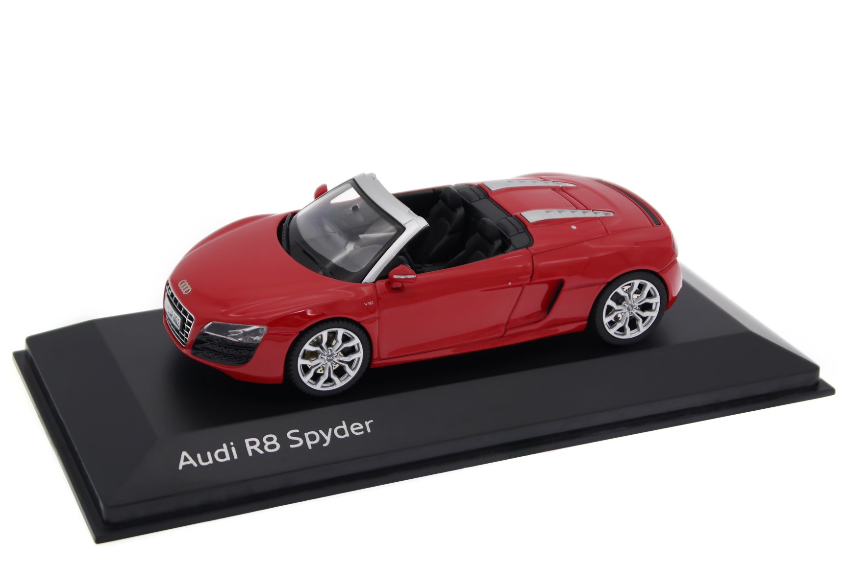 A collectible scale model Audi R8 Spyder from Schuco