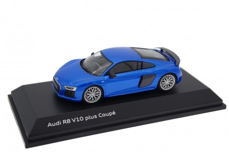 Herpa Audi R8 V10 Plus Coupé 4S 2015 - Ara Blue Metallic
