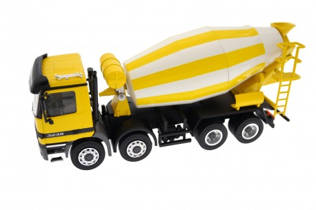 NZG Mercedes-Benz Actros 3235 MP1 8x4 Mixer 1997 - Special Yellow/Arctic White