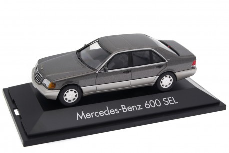 Herpa Mercedes-Benz 600 SEL W140 1992 - Pearl Grey Metallic