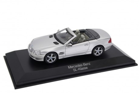 Norev Mercedes-Benz SL-Class SL 500 R230 2001 - Brilliant Silver Metallic