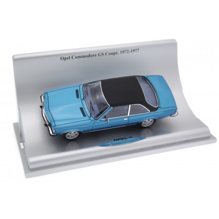 Schuco Opel Commodore B GS/E 1972 - Strato Blue Metallic/Vinyl Black