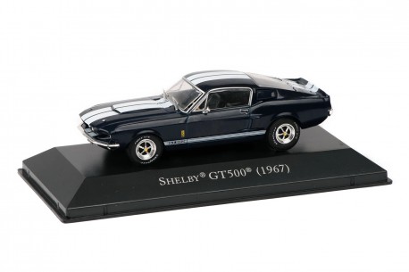 DeAgostini Ford Mustang Shelby GT500 1967 - Night Mist Blue with White Stripes