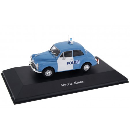 Atlas Morris Minor 1000 UK Police 1967 - Persian Blue/Glacier White