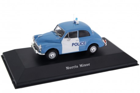 Atlas Morris Minor 1000 UK Police 1967 - Persian Blue/Glacier White