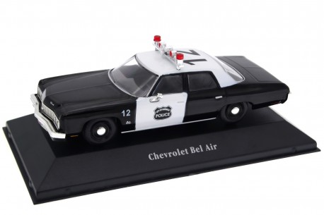 Atlas Chevrolet Bel Air City of Norwich Police 1973 - Tuxedo Black/Cottonwood White