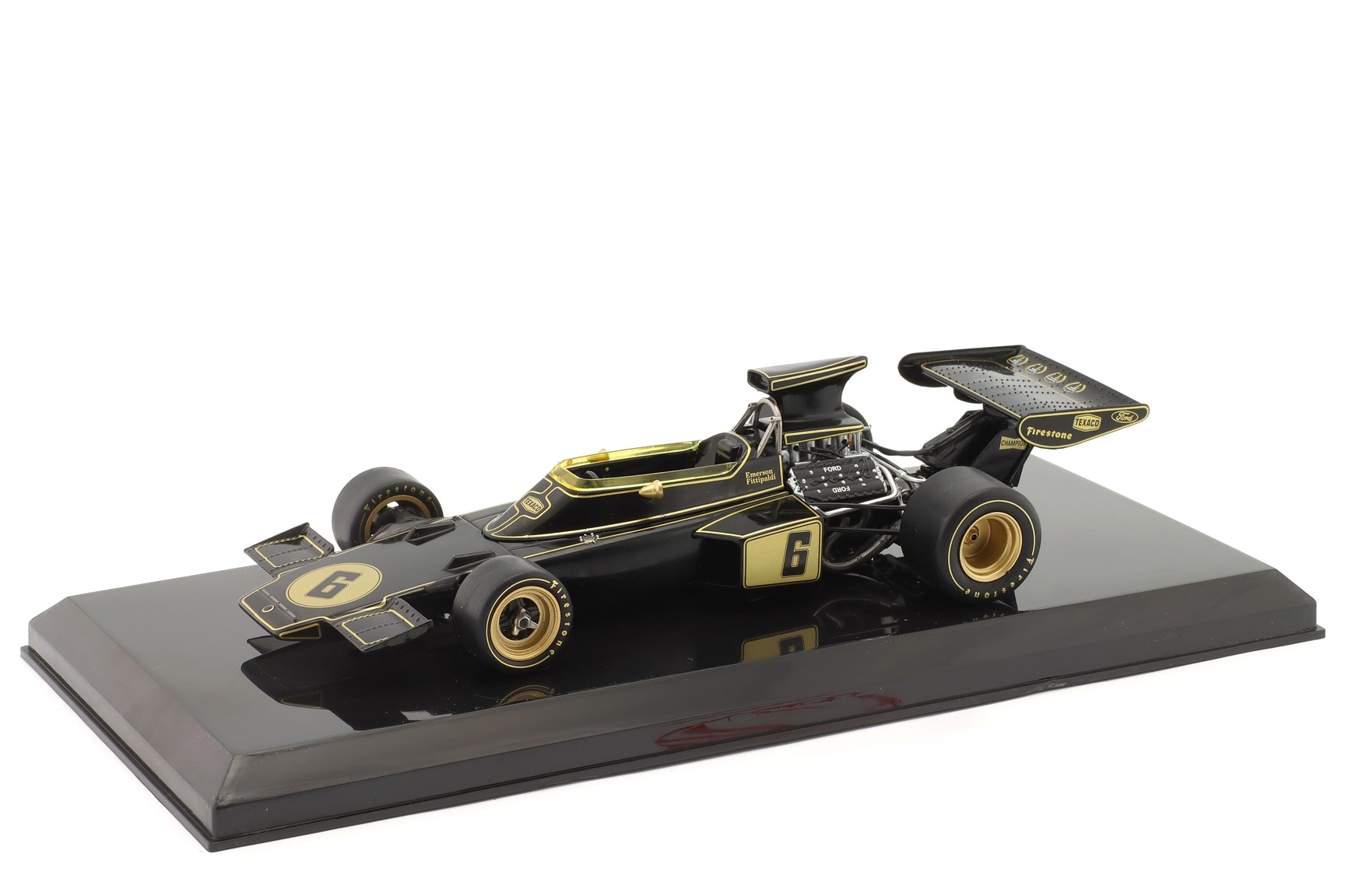 箱付 #6 1972 72D TYPE FORD LOTUS 1/18 エグゾト Model E #5 GP1972 Spanish Winner 72D Ford Lotus 1/18 MCG F1 ミニカー