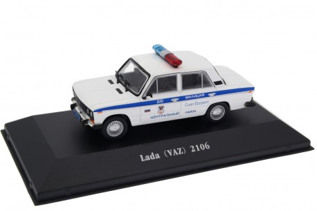 Atlas VAZ 2106 Lada Police 1992 - White