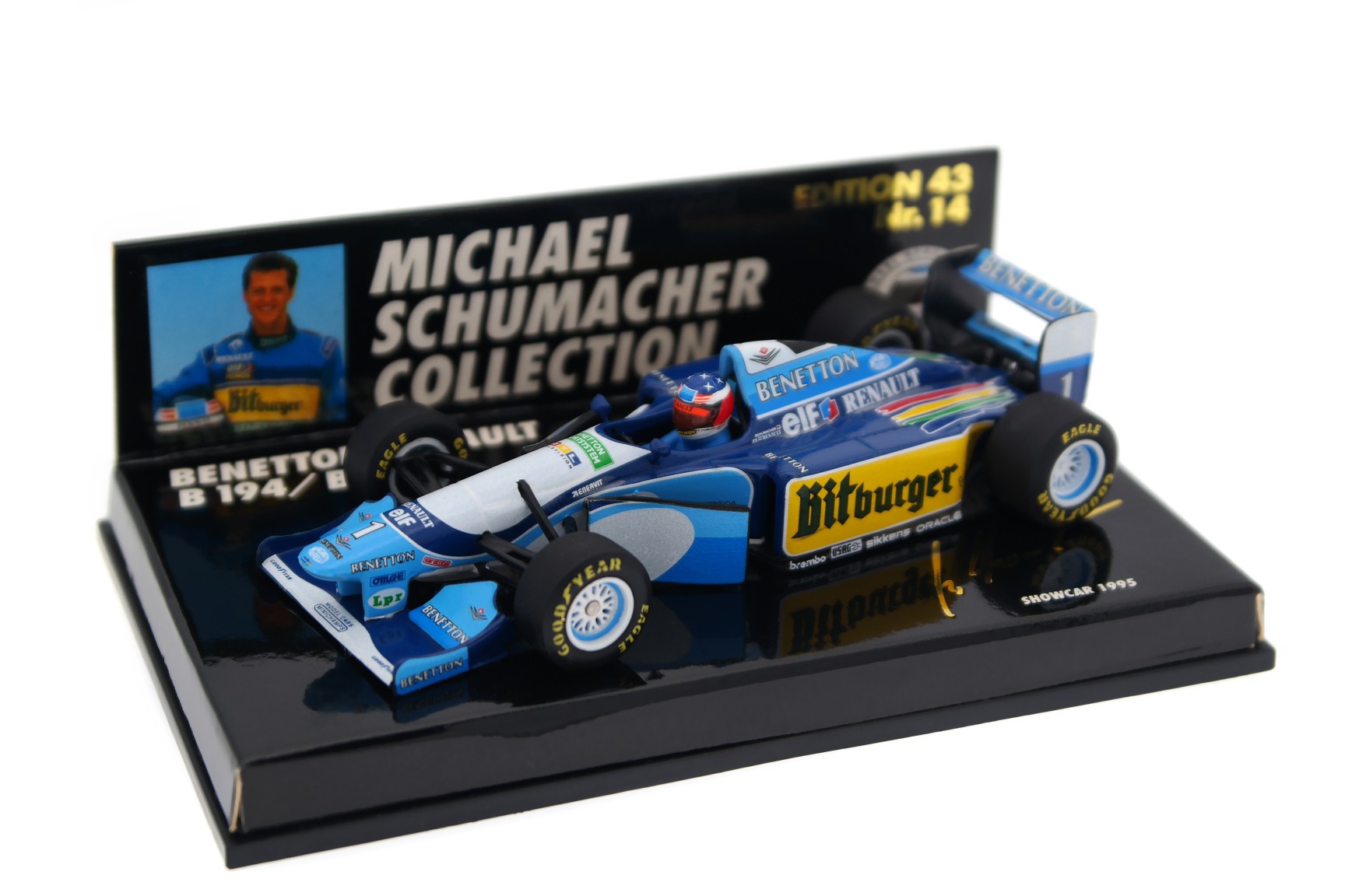 Коллекционная масштабная модель Benetton B194/B195 от Minichamps F1